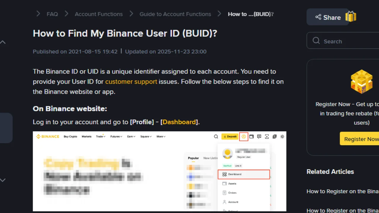 Binance UID 在哪裡？聯絡客服前的查找與安全遮蔽指南