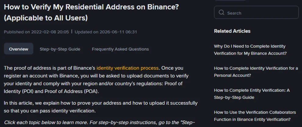 Binance proof of address இந்தியாவில்: 2 மாத validity, ஏற்கப்படும் ஆவணங்கள், நிராகரிப்பைத் தவிர்ப்பது
