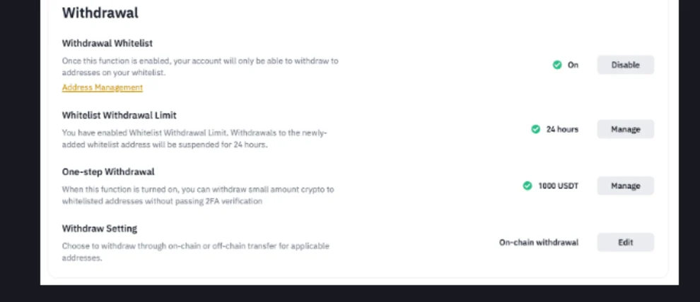 Whitelist prelievi Binance: come aggiungere un indirizzo e cosa blocca i prelievi