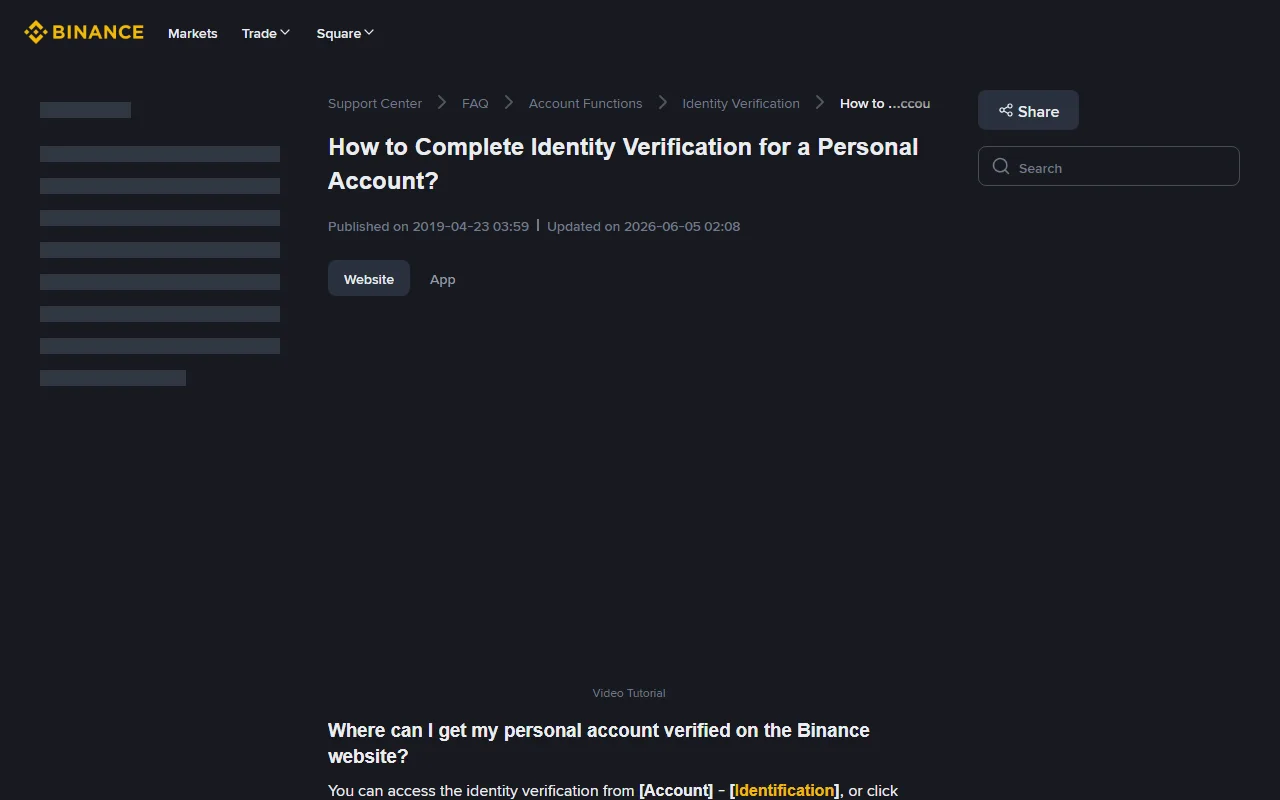 Binance 身分驗證 KYC 指南：台灣用戶的文件與拍攝檢查